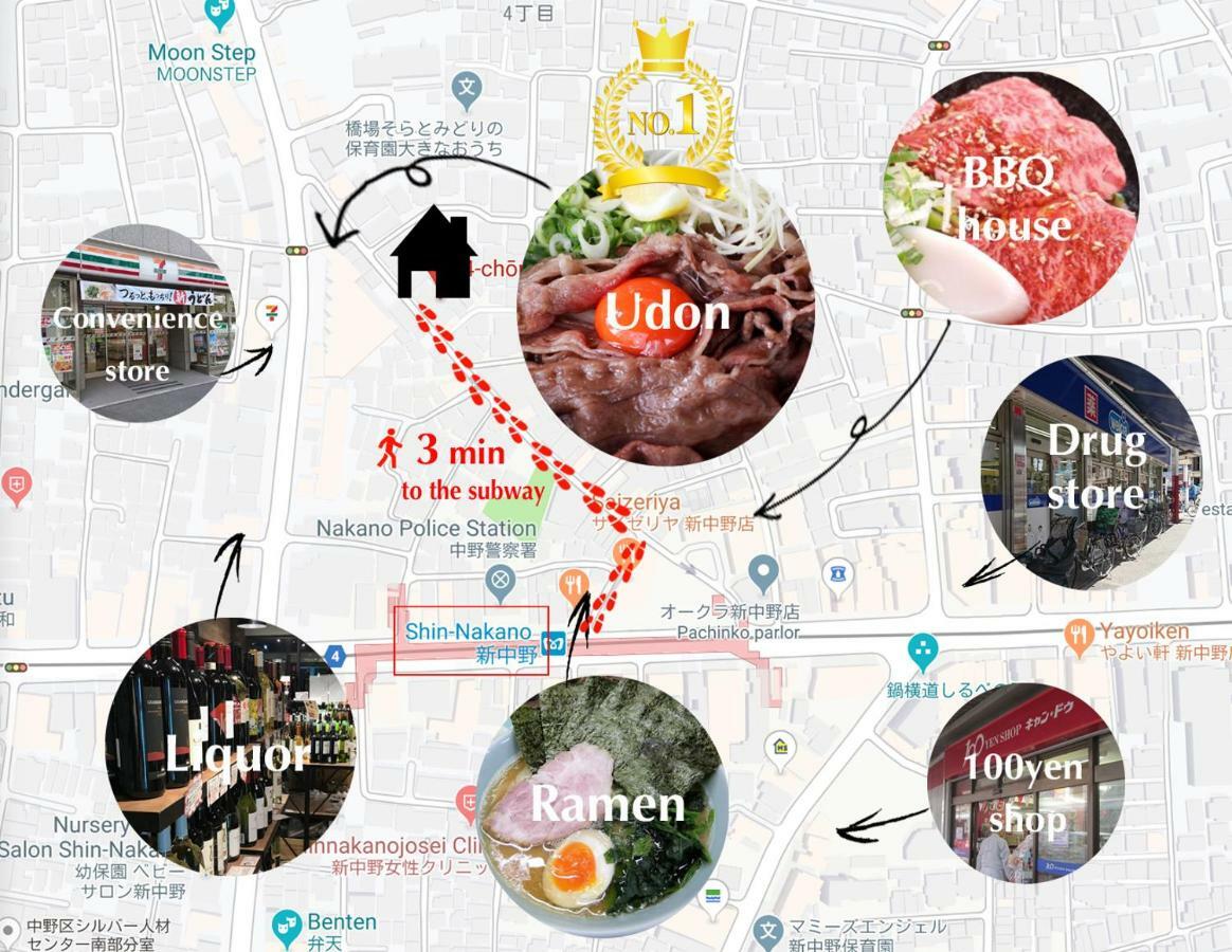 Smile Stay Shinnakano Tokyo Dış mekan fotoğraf